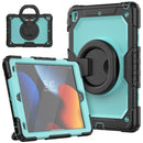 iPad 9th 8th 7th Gen 10.2 inch Silicone + PC Tablet Case with stand handle