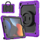 iPad 9th 8th 7th Gen 10.2 inch Silicone + PC Tablet Case with stand handle