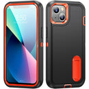 For iPhone 13 3 in 1 Rugged Holder Phone Case