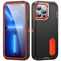 For iPhone 13 Pro 3 in 1 Rugged Holder Phone Case