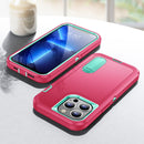 For iPhone 13 3 in 1 Rugged Holder Phone Case