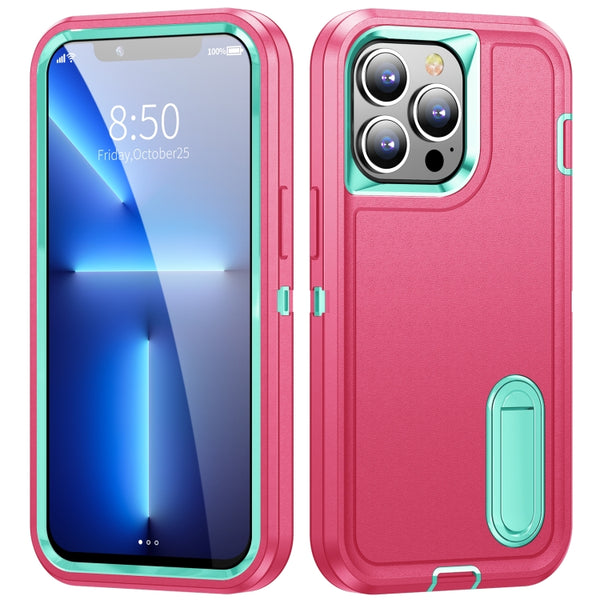 For iPhone 11 Pro 3 in 1 Rugged Holder Phone Case