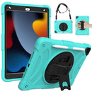 iPad 9th 8th 7th Gen 10.2 inch PC + Silicone Combination Tablet Case