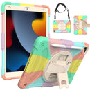 iPad 9th 8th 7th Gen 10.2 inch PC + Silicone Combination Tablet Case