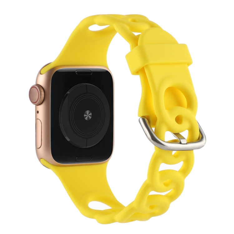 For Apple Watch Series 1-10 Hollow Out Silicone Watchband