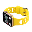 For Apple Watch Series 1-10 Hollow Out Silicone Watchband
