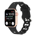 For Apple Watch Series 1-10 Hollow Out Silicone Watchband