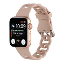 For Apple Watch Series 1-10 Hollow Out Silicone Watchband