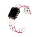 For Apple Watch Series 1-10 Transparent Silicone Watchband