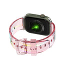 For Apple Watch Series 1-10 Transparent Silicone Watchband
