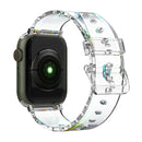 For Apple Watch Series 1-10 Transparent Silicone Watchband