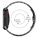 For Apple Watch Series 1-10 Butterfly Buckle Metal Watchband