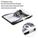 For iPad Mini 7 Cross Texture Painted Smart Leather Tablet Case