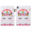 For iPad Mini 7 Cross Texture Painted Smart Leather Tablet Case