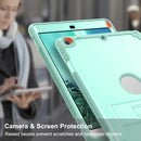 For iPad 6th 5th Gen Air 2 1 9.7 inch Cover PC+Silicone Holder Tablet Case