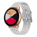 For Samsung Galaxy Watch 7/6/4/5 20mm Weave Texture Silicone Watch Band