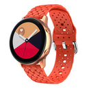 For Samsung Galaxy Watch 7/6/4/5 20mm Weave Texture Silicone Watch Band
