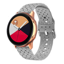 For Samsung Galaxy Watch 7/6/4/5 20mm Weave Texture Silicone Watch Band