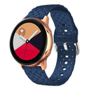 For Samsung Galaxy Watch 7/6/4/5 20mm Weave Texture Silicone Watch Band