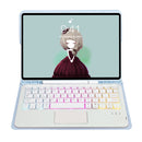 For iPad 9.7 6th 5th Gen/ Pro 9.7 / Air 2 Pen Slot Touch Pad Bluetooth Keyboard Leather Tablet Case