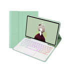 For iPad 9.7 6th 5th Gen/ Pro 9.7 / Air 2 Pen Slot Touch Pad Bluetooth Keyboard Leather Tablet Case