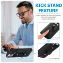 For iPhone 13 Wristband Kickstand Wallet Leather Phone Case