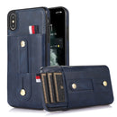 For iPhone 13 Wristband Kickstand Wallet Leather Phone Case