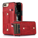 For iPhone 13 Wristband Kickstand Wallet Leather Phone Case