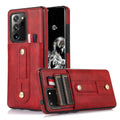 For Samsung Galaxy Note 20 Ultra Wristband Kickstand Wallet Leather Phone Case