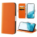 For Samsung Galaxy S22+ 5G Candy Colour Litchi Texture Leather Phone Case