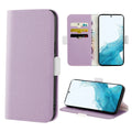 For Samsung Galaxy S22+ 5G Candy Colour Litchi Texture Leather Phone Case