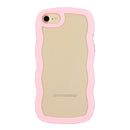 For iPhone 11 Pro Max Candy Colour Wave TPU Clear PC Phone Case