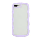 For iPhone 13 Pro Max Candy Colour Wave TPU Clear PC Phone Case