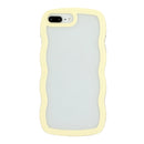 For iPhone 13 Pro Max Candy Colour Wave TPU Clear PC Phone Case