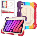 For iPad Mini 7 Contrast Colour Silicone + PC Tablet Case