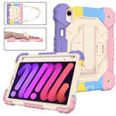 For iPad Mini 7 Contrast Colour Silicone + PC Tablet Case