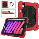 For iPad Mini 7 Contrast Colour Silicone + PC Tablet Case