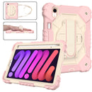 For iPad Mini 7 Contrast Colour Silicone + PC Tablet Case