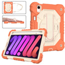 For iPad Mini 7 Contrast Colour Silicone + PC Tablet Case