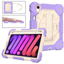 For iPad Mini 7 Contrast Colour Silicone + PC Tablet Case