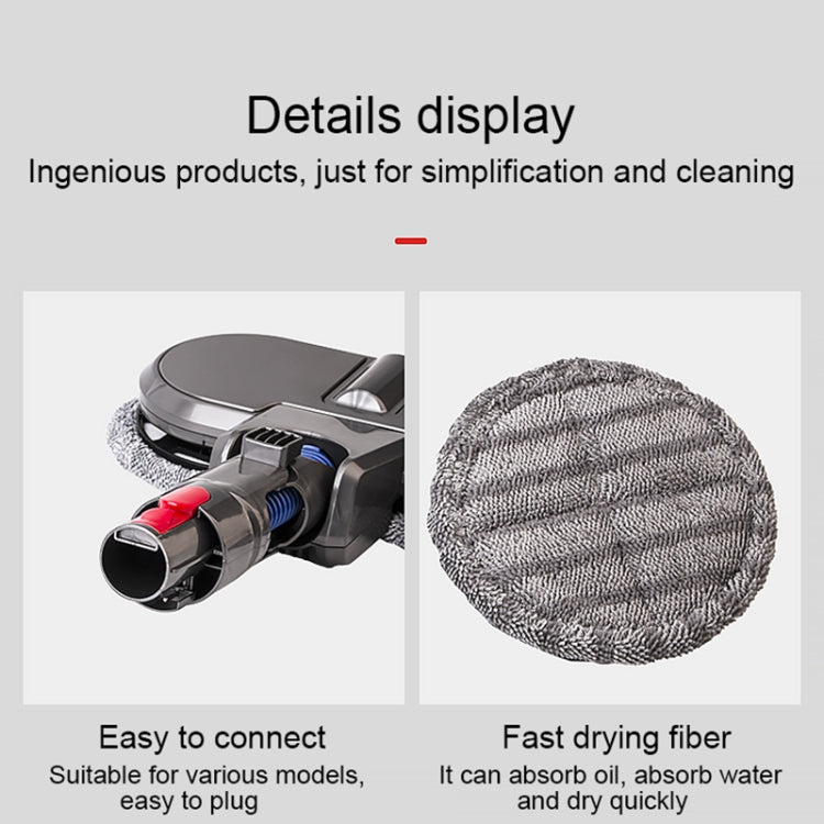 X001 Vacuum Cleaner Electric Mop Cleaning Head with Water Tank, For Dyson V6, For Dyson V7 / V8 / V10 / V11