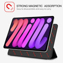 For iPad Mini 7 3-fold Double-sided Clip Buckle Magnetic Smart Tablet Case