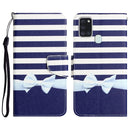 For Samsung Galaxy A21s Coloured Leather Wallet Phone Case