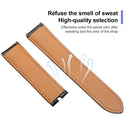 For Samsung Galaxy Watch 5 40mm / 44mm Plain Weave Genuine Leather Watch Band