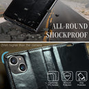 For iPhone 13 CaseMe Leather Wallet Phone Case