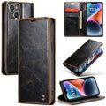 For iPhone 14 CaseMe Leather Wallet Phone Case