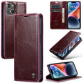 For iPhone 14 CaseMe Leather Wallet Phone Case