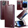 For iPhone 14 Pro CaseMe Leather Wallet Phone Case