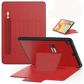 For iPad 10.2 9th 8th 7th gen PC Protective Leather Case with Card Slots & Pen Slot