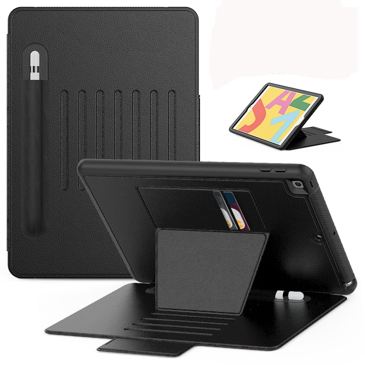 For iPad Mini 5 PC Protective Leather Case with Card Slots & Pen Slot